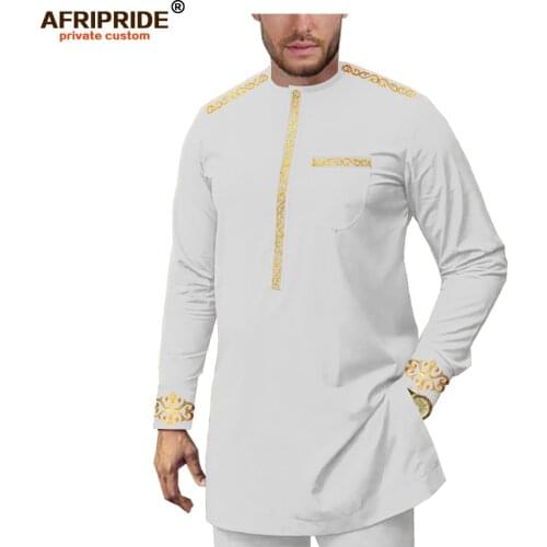 African Clothing for Men Tracksuit Shirts and Pants Set Dashiki Outfits Ankara Print Floral Outfits AFRIPRIDE A1916075