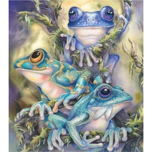 Full Square/Round Drill 5D DIY Diamond Painting "cartoon frog" 3D Embroidery mosaic animal home decoration crafts art Gift