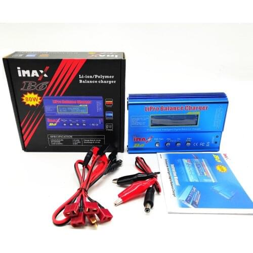 IMAX B6 Balance Charger Discharger with T/XT60 PLUG for RC Li-ion Ni-Cd Lipo NiMH NiCd LiFe Pb Battery