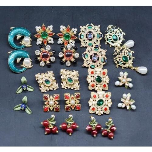 CSxjd Vintage earring Jewelry black Pearl red Resin jewelry earring women gift