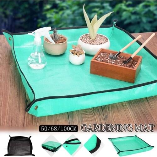 Dropshipping Planting Mat PE Gardening Potting Mat Waterproof Reusable Flower Gardening Mats Transplanting Foldable Planting Pad