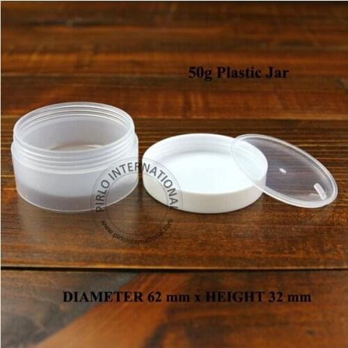 50ml Empty Plastic Jar With Lid Cosmetic Packaging Containers For Beauty Mask Face Hand Cream Containers Pot With Free shipping