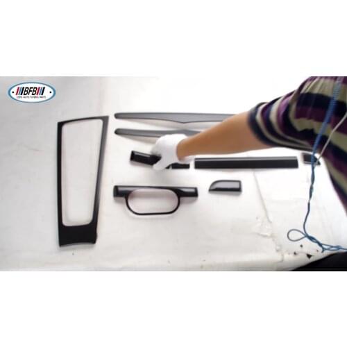 Real Carbon Fiber Interiors for Porsche 718 Instrument Panel Trim Door Trim Strip Central Control Cover RHD