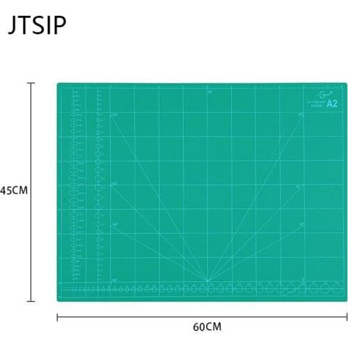JTSIP Double Sided Cutting Mat A2 A3 A4 Durable Self-healing Handmade Cutting Tool Large Desktop Cutting Pad White Core Cut Mat