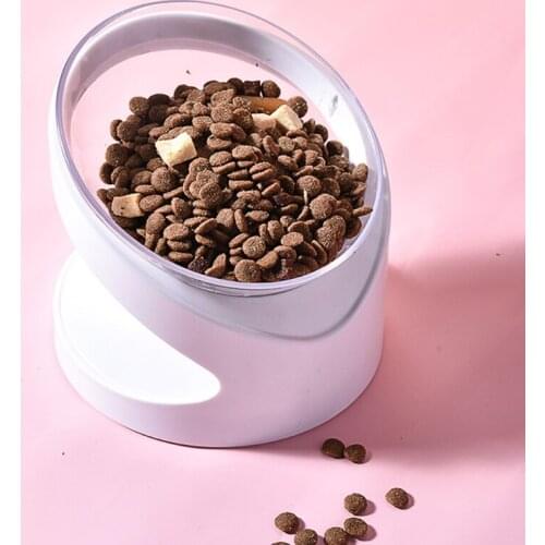 18° Slanted Bowl for Small Dogs and Cats Tilted Angle Feeding Bowl Pet Feeder Non-Skid & Non-Spill Easier to Reach Food
