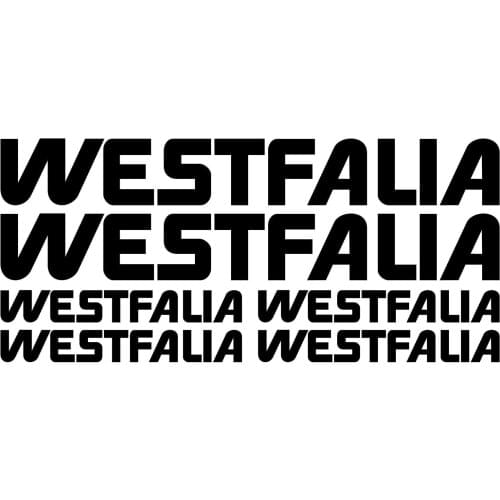 For WESTFALIA XL aufkleber sticker wohnmobil camper wohnwagen caravan 6Sticker Pieces Car Styling