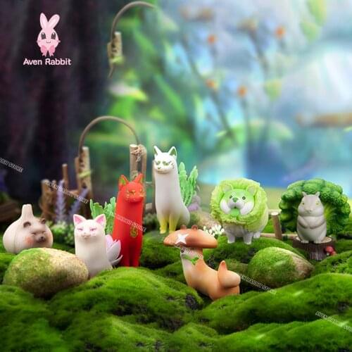 Vegetables Fairy Blind Box Toy for Kids Figures Action Random Surprise Box Guess Bag Caja Sorpresa Cute Model Doll Birthday Gift