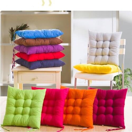 Square Shape Size Seat Cushion Silk Cotton Core Cotton Polyester Tatami Cushion Pillow Home Decoration Car Soft Sofa Cushion