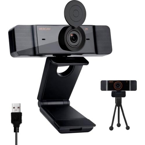 Drive-free Webcam 2K Full HD 1080P Web Camera Autofocus With Microphone USB Web Cam For PC Computer Mac Laptop Desktop Webcamera