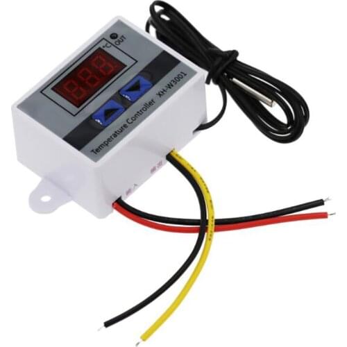 12V 24V 110V-220V W3001 Temperature Controller, Microcomputer Digital Thermostat With Switch, Smart Home Temperature Tester
