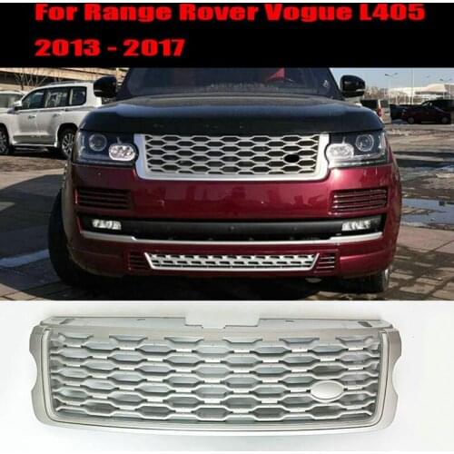 Facelift Silver FRONT GRILLE For Range Rover Vogue L405 2013 2014 2015 2016 2017