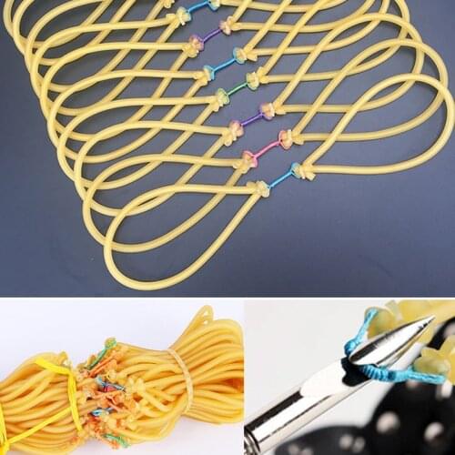 10Pcs Outdoor Elastic Bungee Rubber Band For Fishing Shooting Slingshot Catapult Replacement Use On Fishing Harpoon