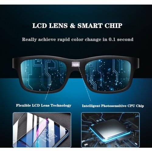 YOOSKE Smart Chip Photochromic Sunglasses Men Polarized Sun glasses For Women Chameleon Driving Goggles Anti-Glare Glasses UV400