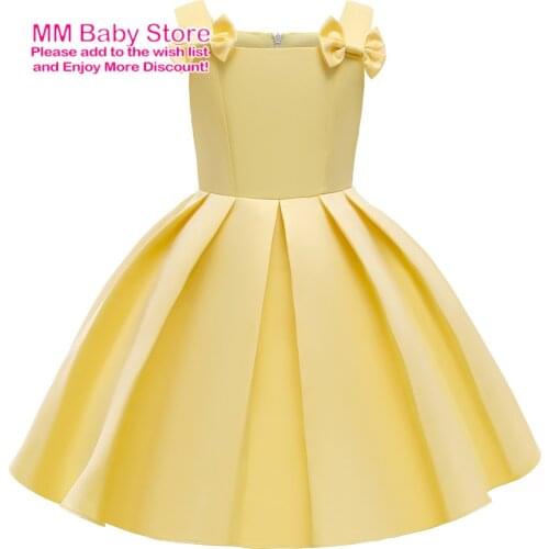 Flower Girl Baby Wedding Dress Fairy Petals Childrens Clothing Girl Party Dress Kids Clothes Fancy Teenage Girl Gown 3-10Years