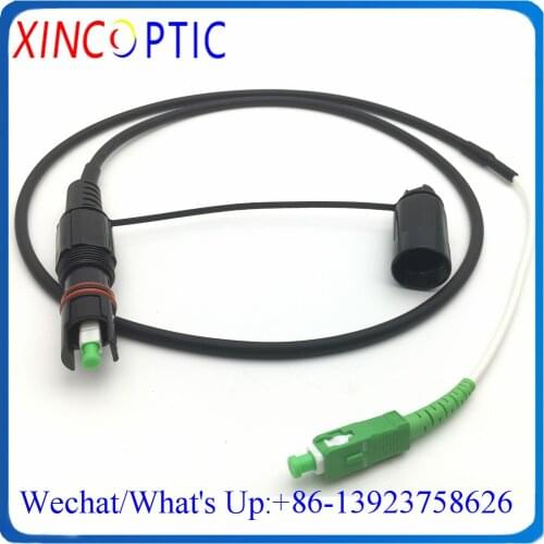 IP67 Waterproof Corning Mini SC/APC to MINI SC APC OptiTap Connector 1/2/3/5/7M 5.0mm Black Cable Fiber Optical H Connector Cord