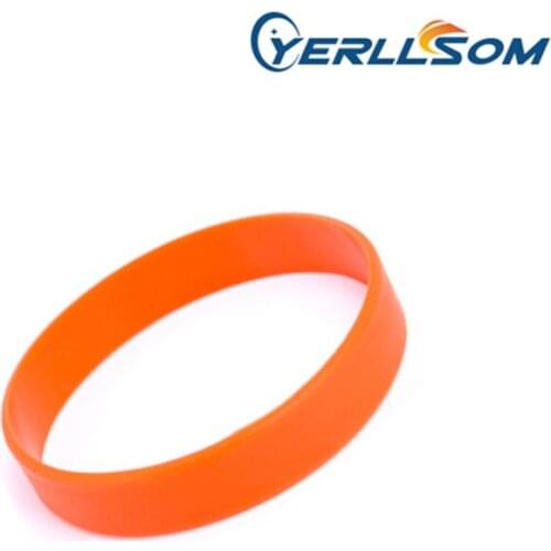 YERLLSOM 100pcs/Lot High Quality orange silicone bracelets wristbands for promotional gifts BK009