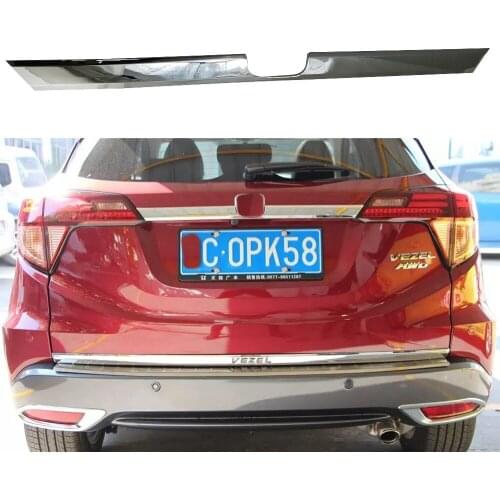For Honda Vezel 2014 2015 2016 2017 2018 High-quality 1PCS ABS Chrome plated Rear Trunk Lid Cover Trim Car-styling