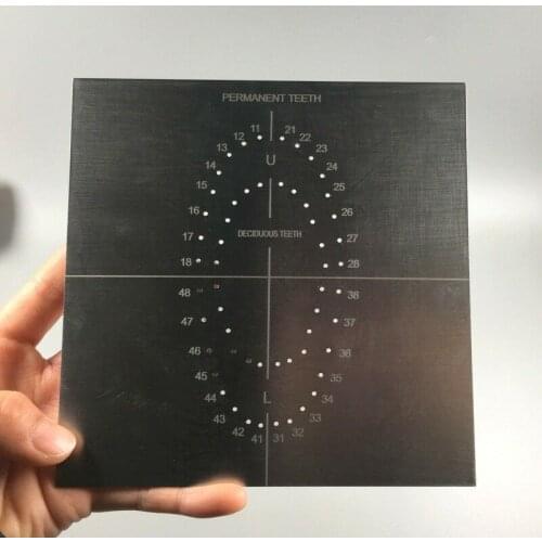 1 Pc Dental Rubber Dam Template Oral Dams Punch Hole Metal Quality Guaranteed