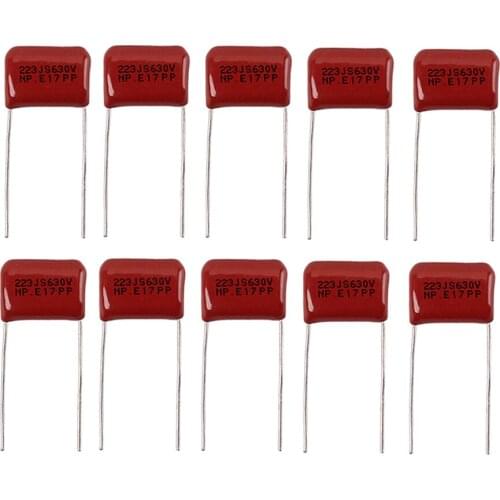 10 Pieces Ceramic & Copper 223J S630V Capacitors For Electric Guitar Bass