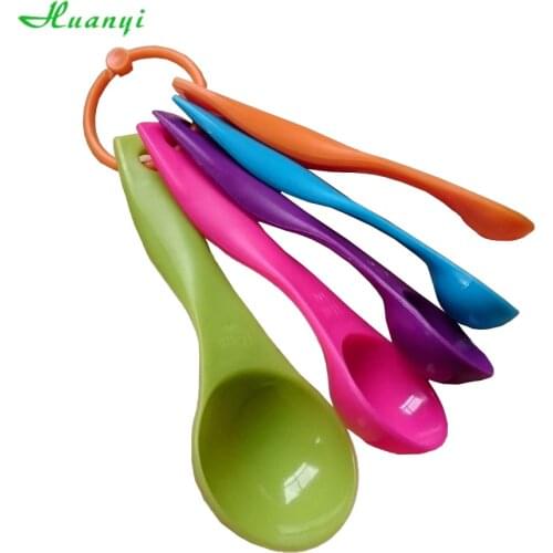 5pcs Measuring Cups And Measuring Spoon Scoop Silicone Handle Kitchen Measuring Tool