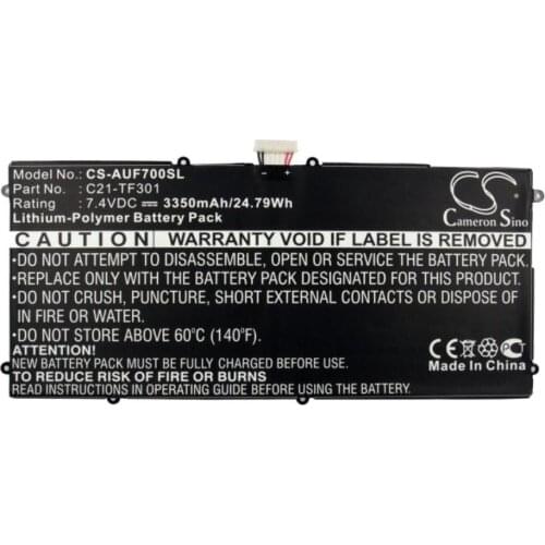 Cameron Sino 3350mAh battery for ASUS EE Pad TF700 TF700T Transformer PAD TF700 C21-TF301 Tablet Battery
