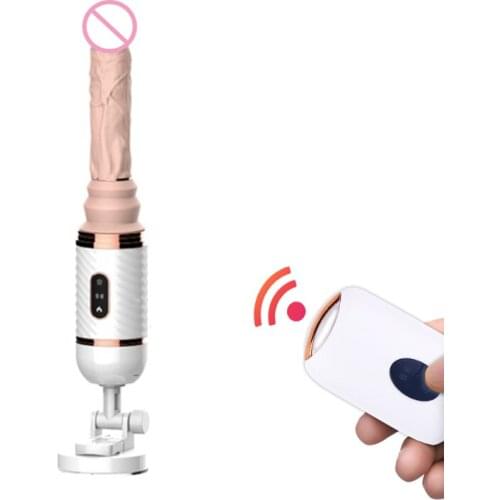 Automatic Wireless Remote Control Telescopic Dildo Vibrators for Women Masturbation Pumping Gun Sex Toys for Woman Sex Machine