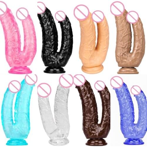 Bestco 18+ Double Head Anal Plug Dildos Prostate Massage Vagina Anus Stimulator Goods Erotic Adult Sex Toy For Men Women Couples