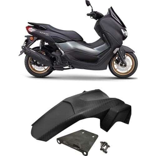 Motorcycle Rear Fender Mudguard Hugger Splash Guard Carbon Fiber Pattern for YAMAHA NMAX 155 NMAX 150