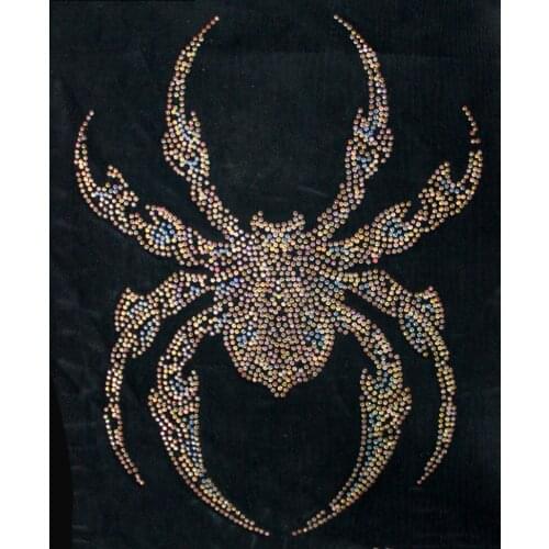 Spider Hot Picture Clothes Hot Rhinestone Rhinestone Finished Big Picture Sticker Rhinestone Clothing Accessories DIY Jewelry