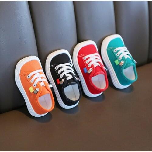 KINE PANDA Kids Canvas Shoes for Girls Sneakers Boys Flats tenis infantil Children zapatillas 1 2 3 4 5 Years Old