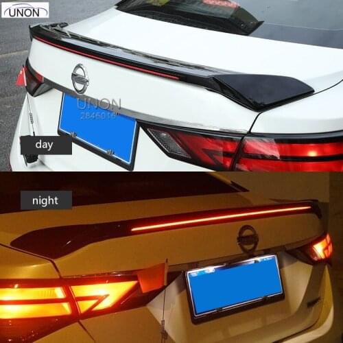 For Nissan Sylphy 2020 14th Tail From Punching The Lacquer That Bake With Lamp Tail Wing Movement Modified Car Pressure
