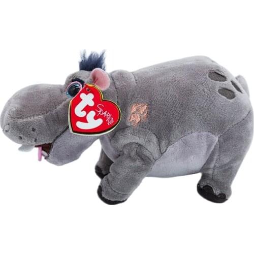20cm Ty Beanie Stuffed Plush Animals Doll Iron Guard Lion Hippo Collectible Big Eyes Hippo Soft Toys Girl Birthday Gift