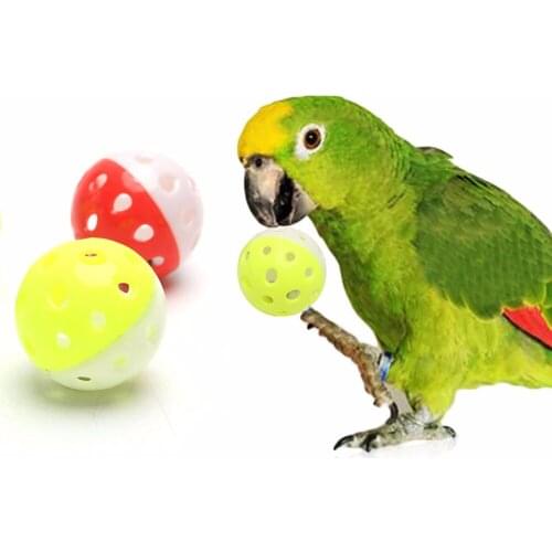 Pet Parrot Toy Bird Hollow Bell Ball For Parakeet Cockatiel Chew Fun Cage Toys