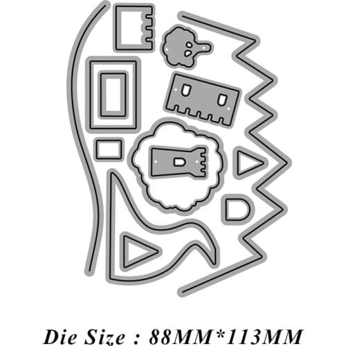 JMCRAFT 2021 New Castle Metal Cutting Dies Cut Die Mold for Diy Scrapbooking Cards Making Paper Crafts Knife Mould Diecuts