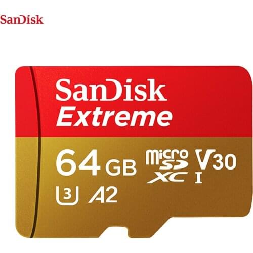 Original SanDisk Extreme Micro SD Card A2 U3 V30 128GB 256GB Flash Memory Card 64GB 32GB TF Card microSDHC/microSDXC For
