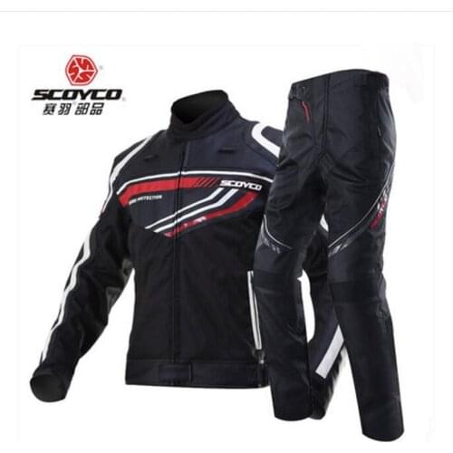 SCOYCO Cross-country motorcycle ride jacket pants motor racing suits wrestling motorbike clothes trousers jackets JK37 P027-2
