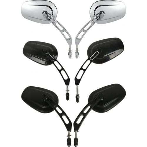 Motorcycle Rear View Mirrors for Harley Heritage Softail Street Glide FLHX Road King Touring Sportster 883 1200 Fatboy Dyna