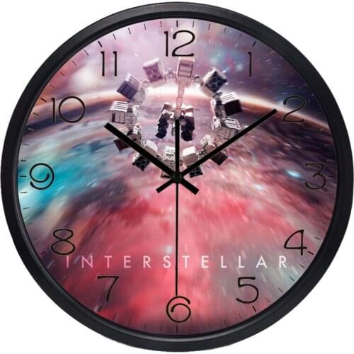 Interstellar In The Space Wall Clock The New Home Decoration Stars Fans Clock