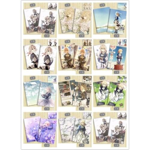 2021 New Anime Violet Evergarden Cartoon Notebook Student Jotter Cosplay Gift School Supplies Notepad Diary Stationery Birthday