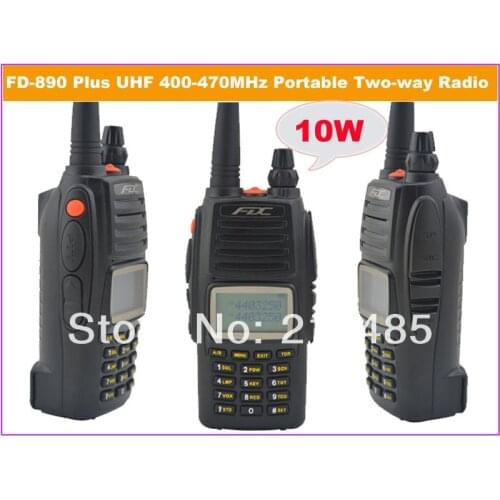 2014 March New Arrival FDC FD-890 Plus 10Watt UHF 400-470MHz Professional FM Transceiver