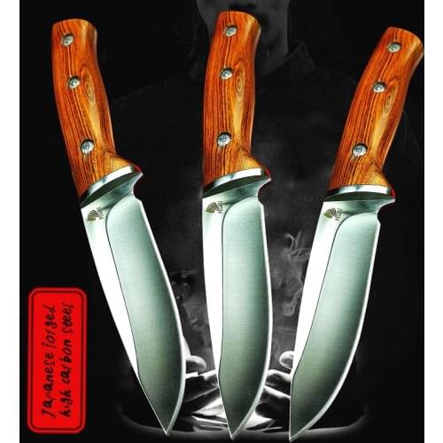 58HRC (vacuum heat treatment)9CR18MOV steel Outdoor hunting Knife sharp tactical straight Knife Nordic Hunter specific knife