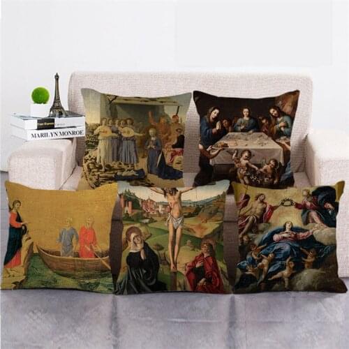 Wholesale 45cm*45cm Exotic portrait 8 Linen/Cotton Throw Pillow Covers Couch Cushion Cover Home Decor Pillowcase
