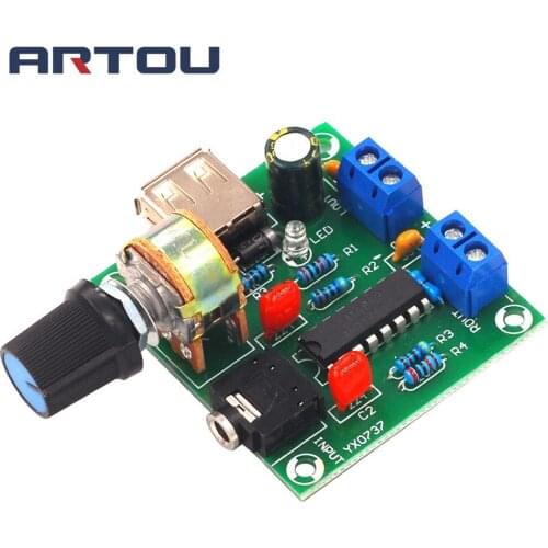 PM2038 Dual Track 5Wx2 Amplifier Board 5W+5W Module USB Power Supply DC 2-6V