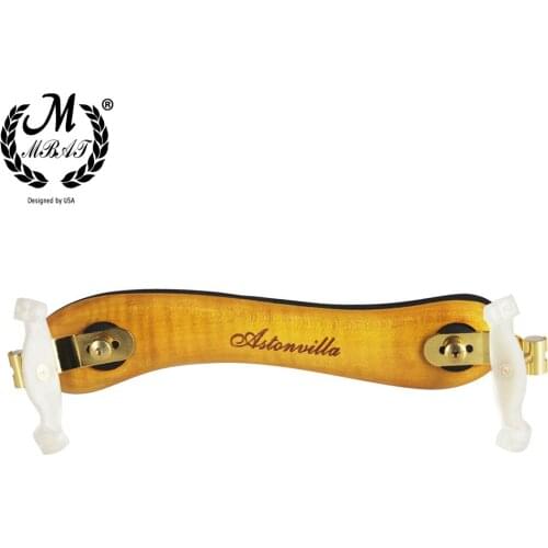M MBAT Solid Wood Violin Shoulder Rest Shoulder Pad Yellow For 1/2 And 1/4 Sizes Violin Parts & Accessories Musical Instrument