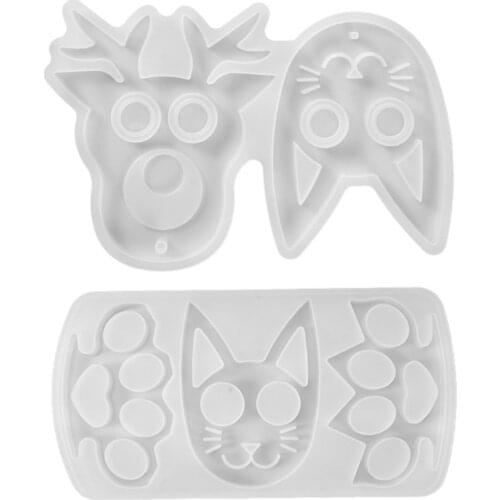 Crystal Epoxy Resin Mold Keychain Pendant Silicone Mould DIY Crafts Jewelry Decorations Making Tool dropshipping