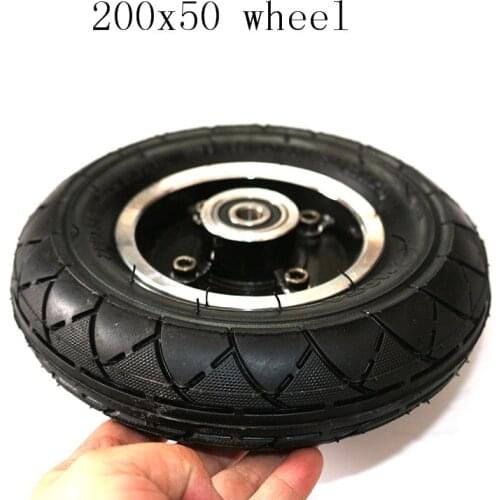 200x50 hota Electric Scooter Tyre With Wheel Hub 8" Scooter Tyre Inflation Electric Vehicle Aluminium Alloy Wheel balance