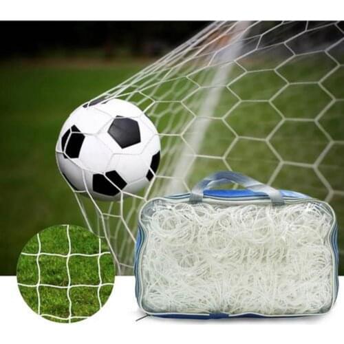 Standard 11 Man Football Net Outdoor Training Match Game Rebound Polyethylene Soccer Goal Net with Bag