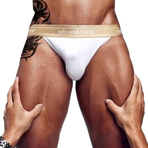 Sexy Gay Men Underwear Men Jockstrap G String Thongs Mens Underpants Cotton Breathable Male Lingerie Gay Panties Jockstraps