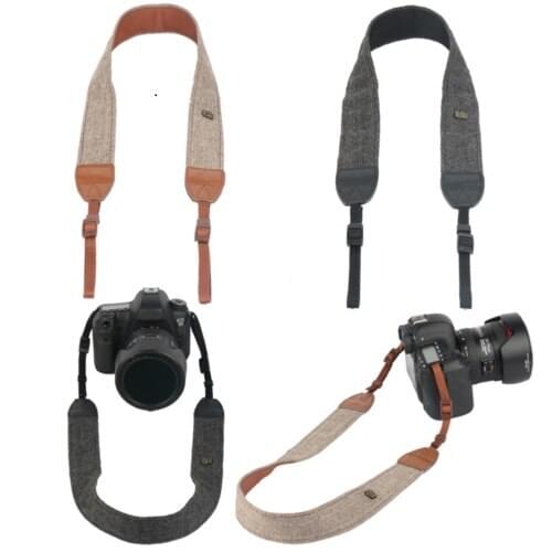 Universal Adjustable Cotton Leather Camera Shoulder Neck Strap Belt For Sony/ Nikon SLR Cameras Strap Accessories Part