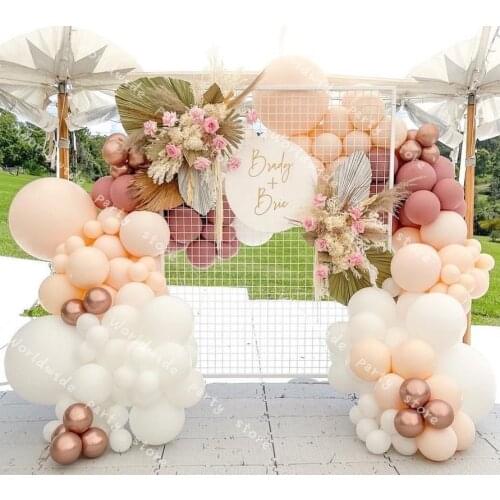 Balloon Garland Arch Kit White Rose Gold DIY Baby Shower Party WEDDING Retro Pink Ballon Arch Kit Kid Adult Wedding Decoration